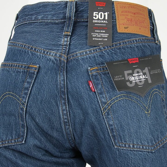 NWT Levi's Premium 501 ORIGINAL FIT WOMEN'S JEANS Market Sixth Street 25 Long - Picture 5 of 16